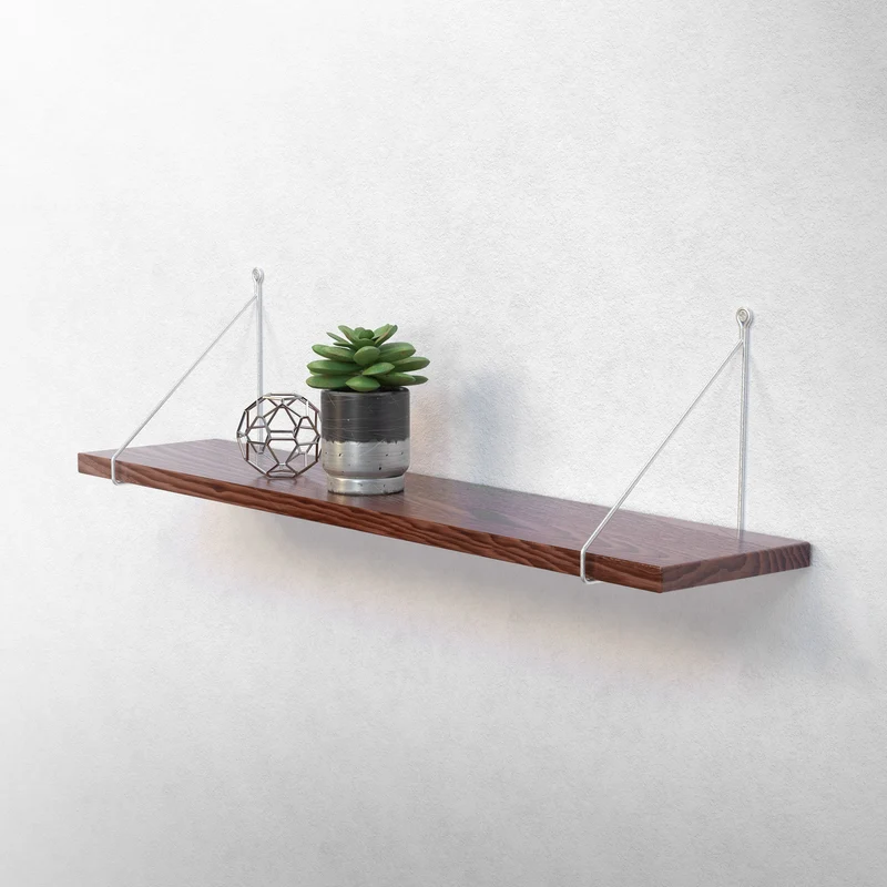 2er Set Wandkonsole Regalhalterung 2x 200 x 250 cm Silber aus Stahl ML-Design