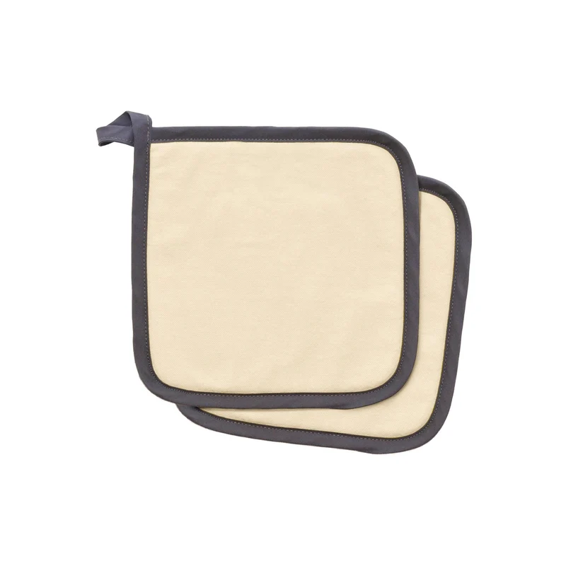 Set 2 Presine in Panama 100% Cotone Tinto in Capo - Colorado