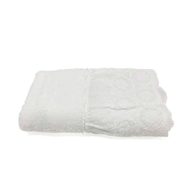 Telo da Bagno in Spugna di Cotone con Pizzo - Betty