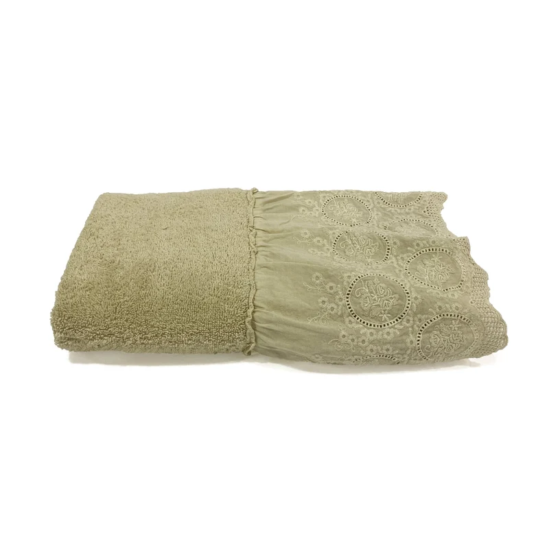 Telo da Bagno in Spugna di Cotone con Pizzo - Betty