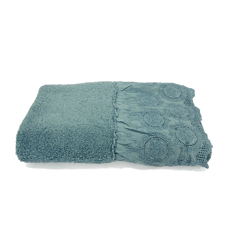 Telo da Bagno in Spugna di Cotone con Pizzo - Betty