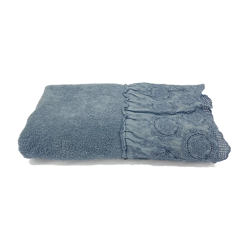 Telo da Bagno in Spugna di Cotone con Pizzo - Betty