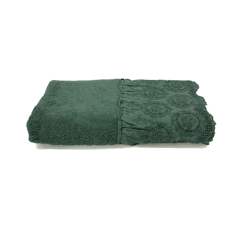 Telo da Bagno in Spugna di Cotone con Pizzo - Betty