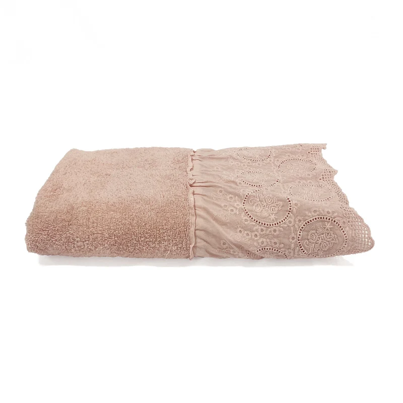 Telo da Bagno in Spugna di Cotone con Pizzo - Betty