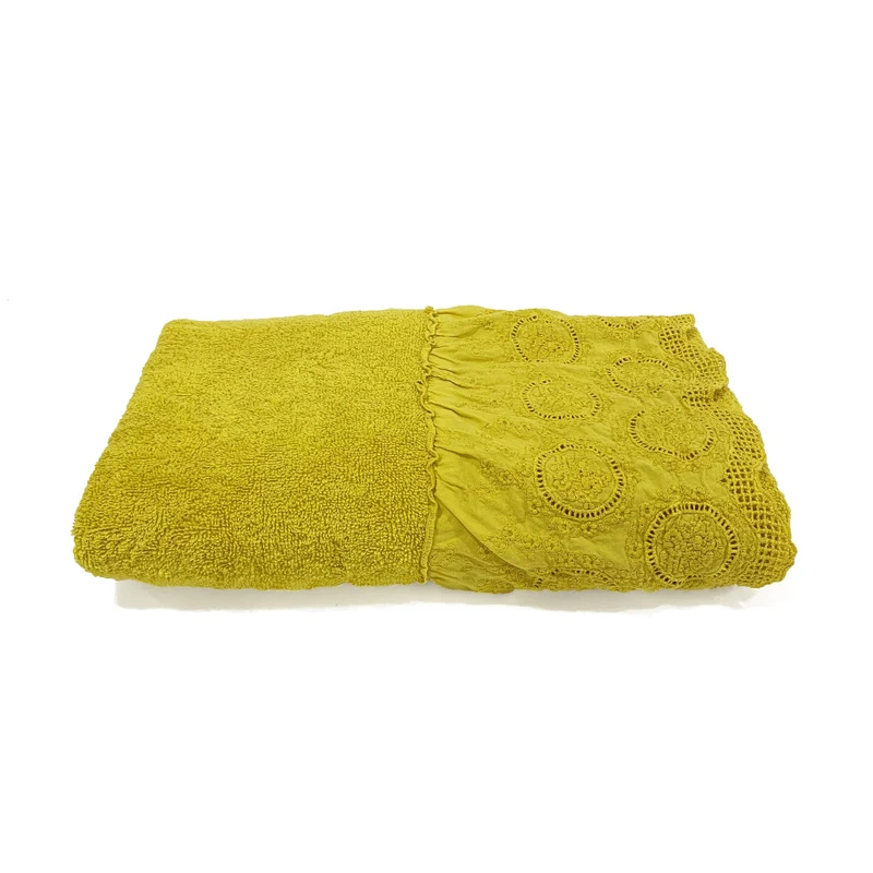 Telo da Bagno in Spugna di Cotone con Pizzo - Betty