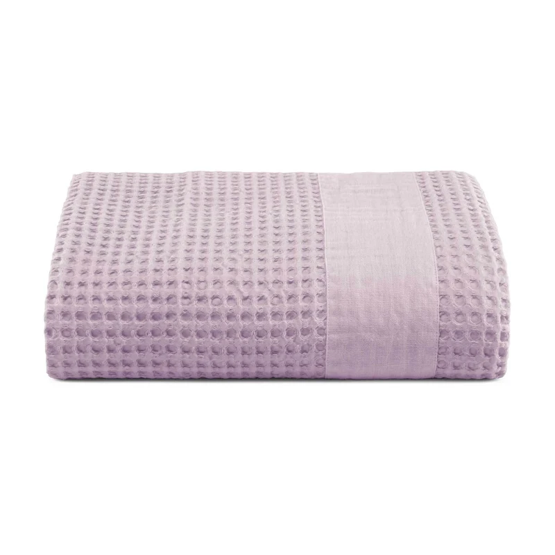 Telo mare XL in Puro Cotone Nido d'ape Stonewashed balza in Lino - Palau