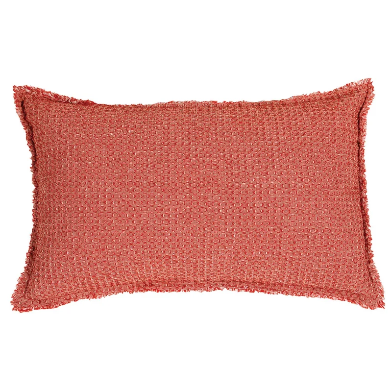 Cuscino a Nido D'Ape StoneWashed in Cotone Chambray Tinta Unita - Maia Chambray