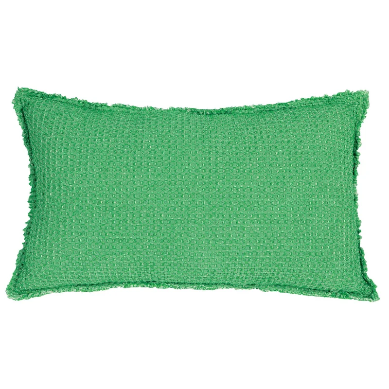 Cuscino a Nido D'Ape StoneWashed in Cotone Chambray Tinta Unita - Maia Chambray