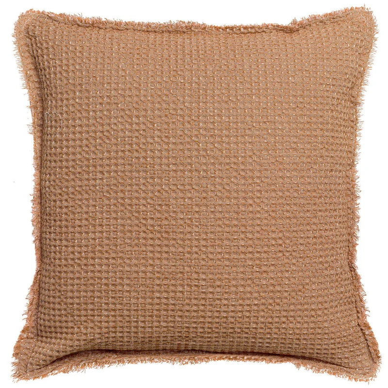 Cuscino a Nido D'Ape StoneWashed in Cotone Chambray Tinta Unita - Maia Chambray