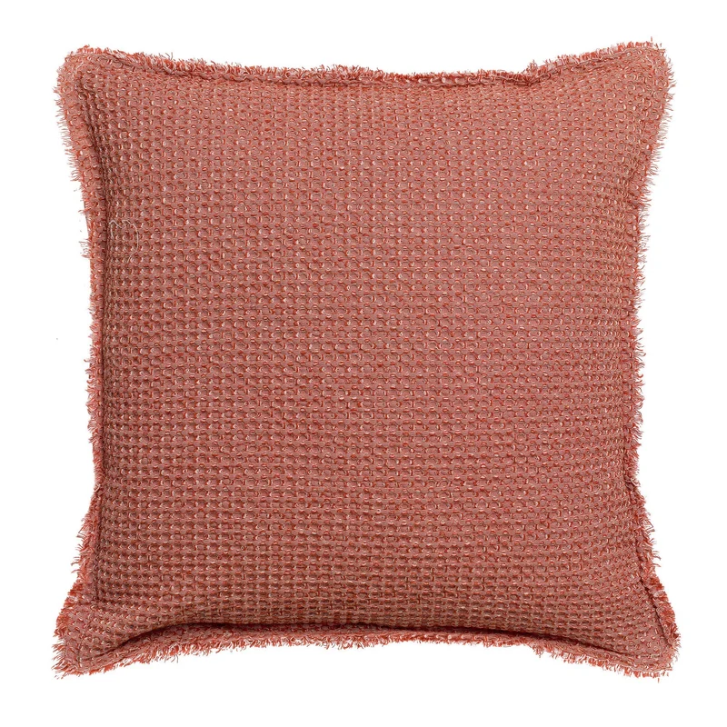 Cuscino a Nido D'Ape StoneWashed in Cotone Chambray Tinta Unita - Maia Chambray
