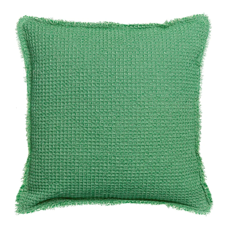 Cuscino a Nido D'Ape StoneWashed in Cotone Chambray Tinta Unita - Maia Chambray