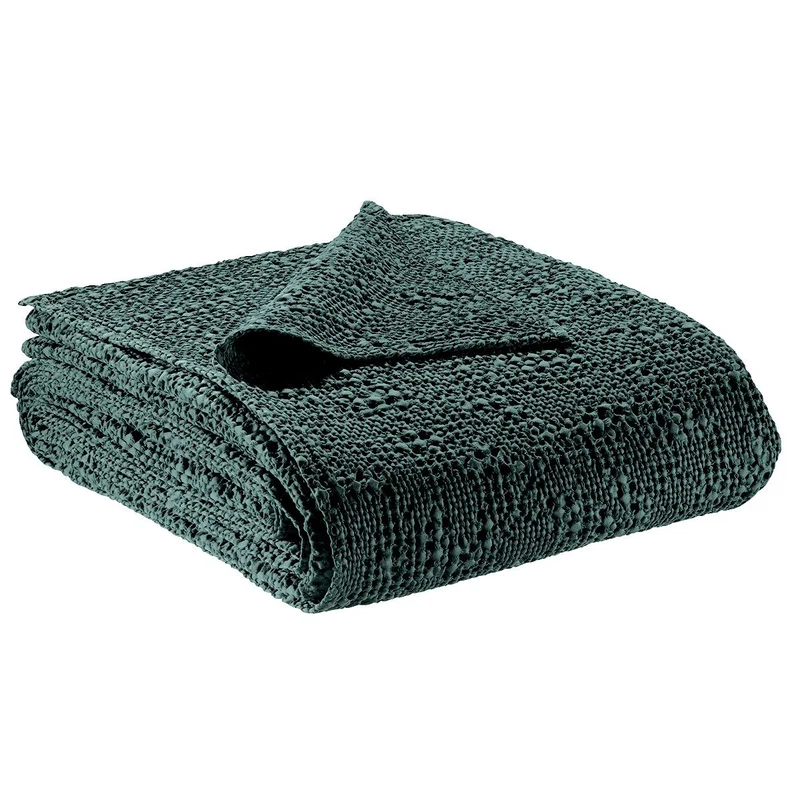 Plaid in Puro Cotone a Nido D'Ape StoneWashed - Tana