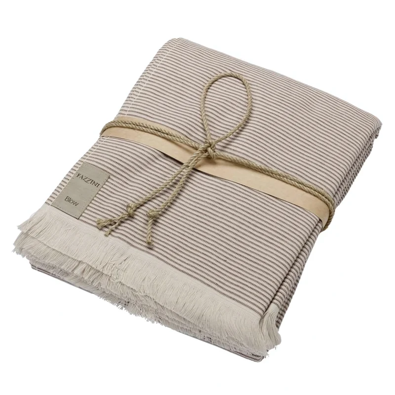 Telo Mare in Spugna di Cotone Jacquard a righe - Stripes