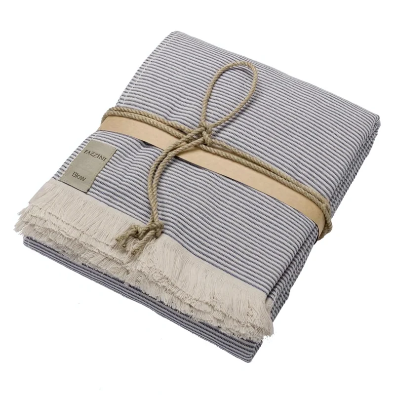 Telo Mare in Spugna di Cotone Jacquard a righe - Stripes