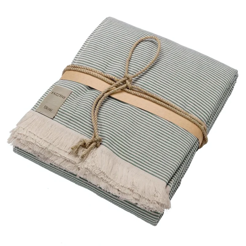 Telo Mare in Spugna di Cotone Jacquard a righe - Stripes