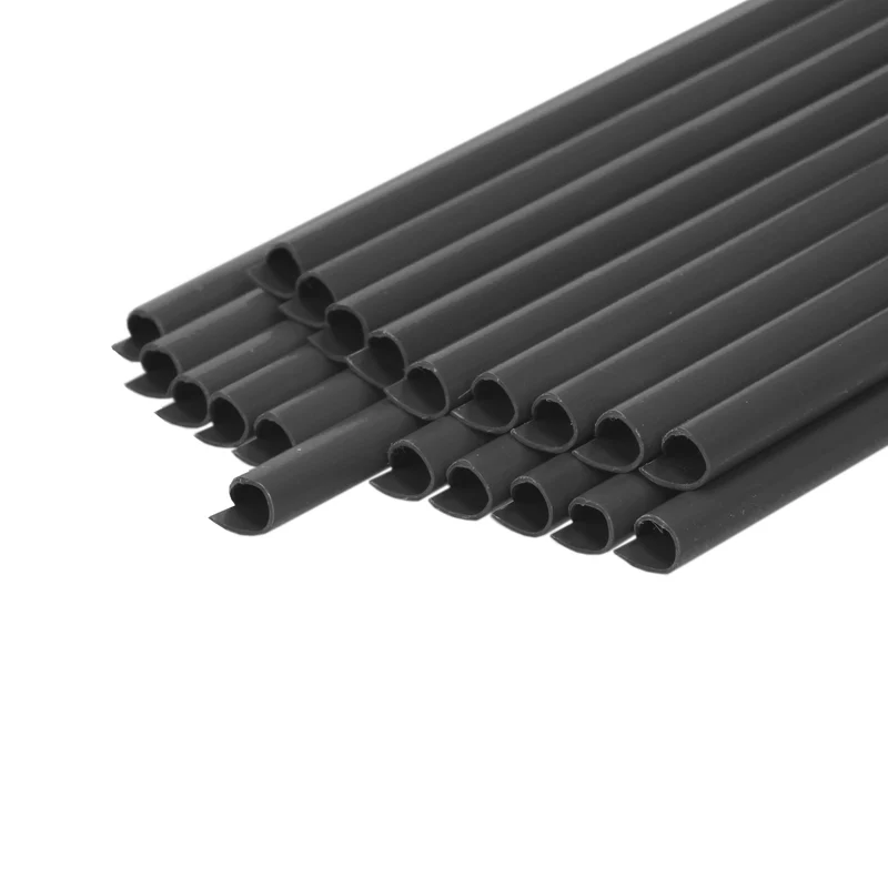PVC Sichtschutzstreifen Rolle 65 m anthrazit mit 30 Befestigungsclips