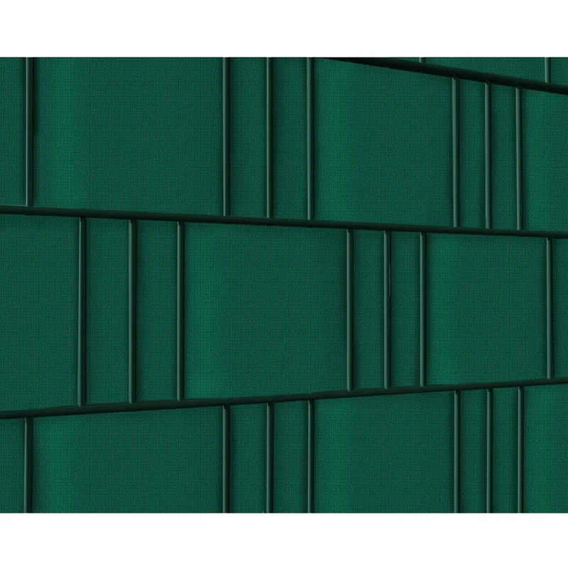 PVC Sichtschutzstreifen Rolle 65 m Grün mit 30 Befestigungsclips