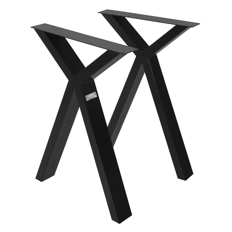 Tischbeine Tischgestell 2er Set X-Design aus Stahl ML-Design