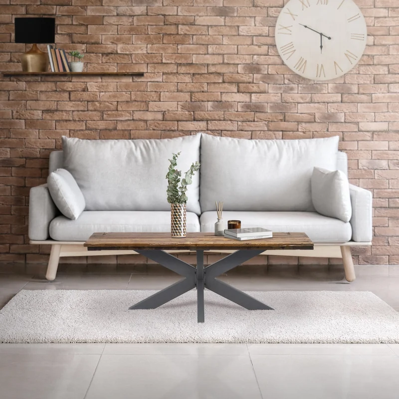 Tischbeine Tischgestell X-Design 98x58x43 cm Anthrazit aus Metall ML-Design