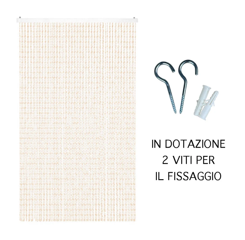 Tenda Antimosche per Porta Finestra A Pannello Con Telaio In PVC Il Gruppone