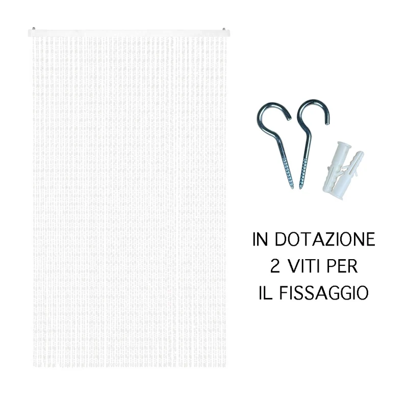 Tenda Antimosche per Porta Finestra A Pannello Con Telaio In PVC Il Gruppone