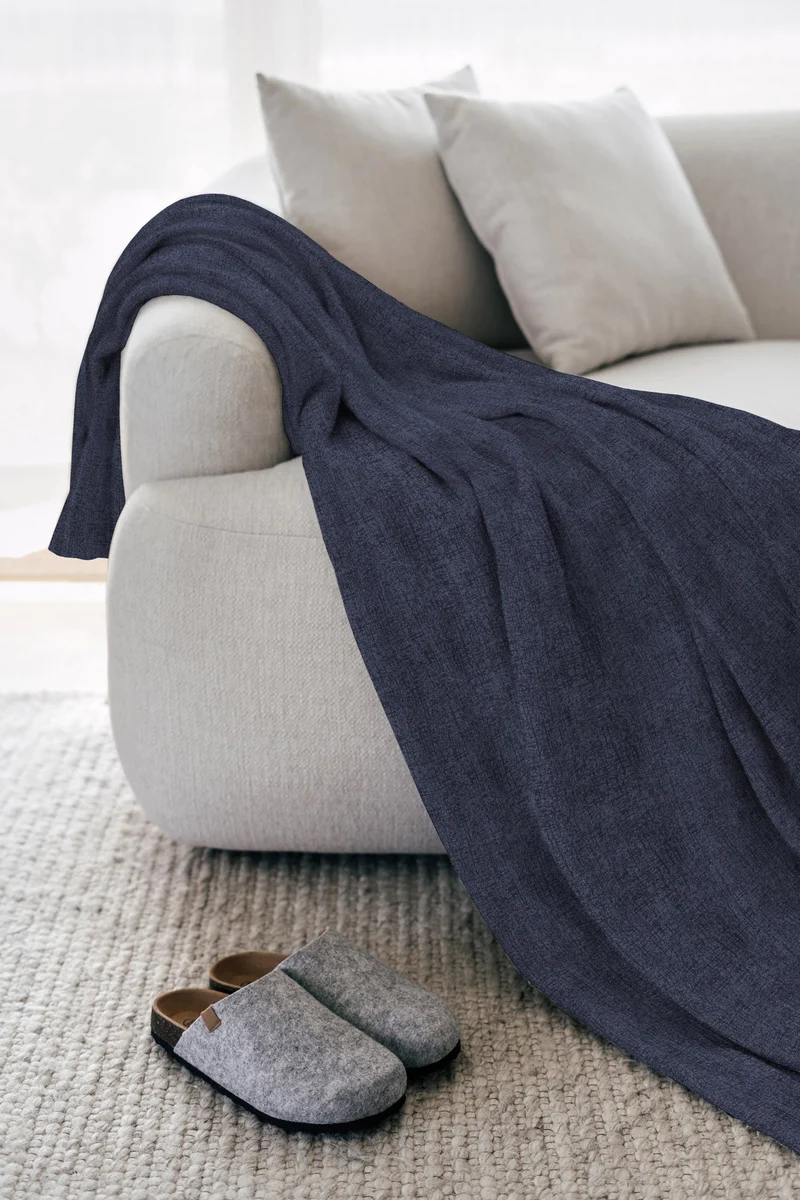 Telo Arredo in Cotone Panama Tinta Unita Grandfoulard Made in Italy Il Gruppone