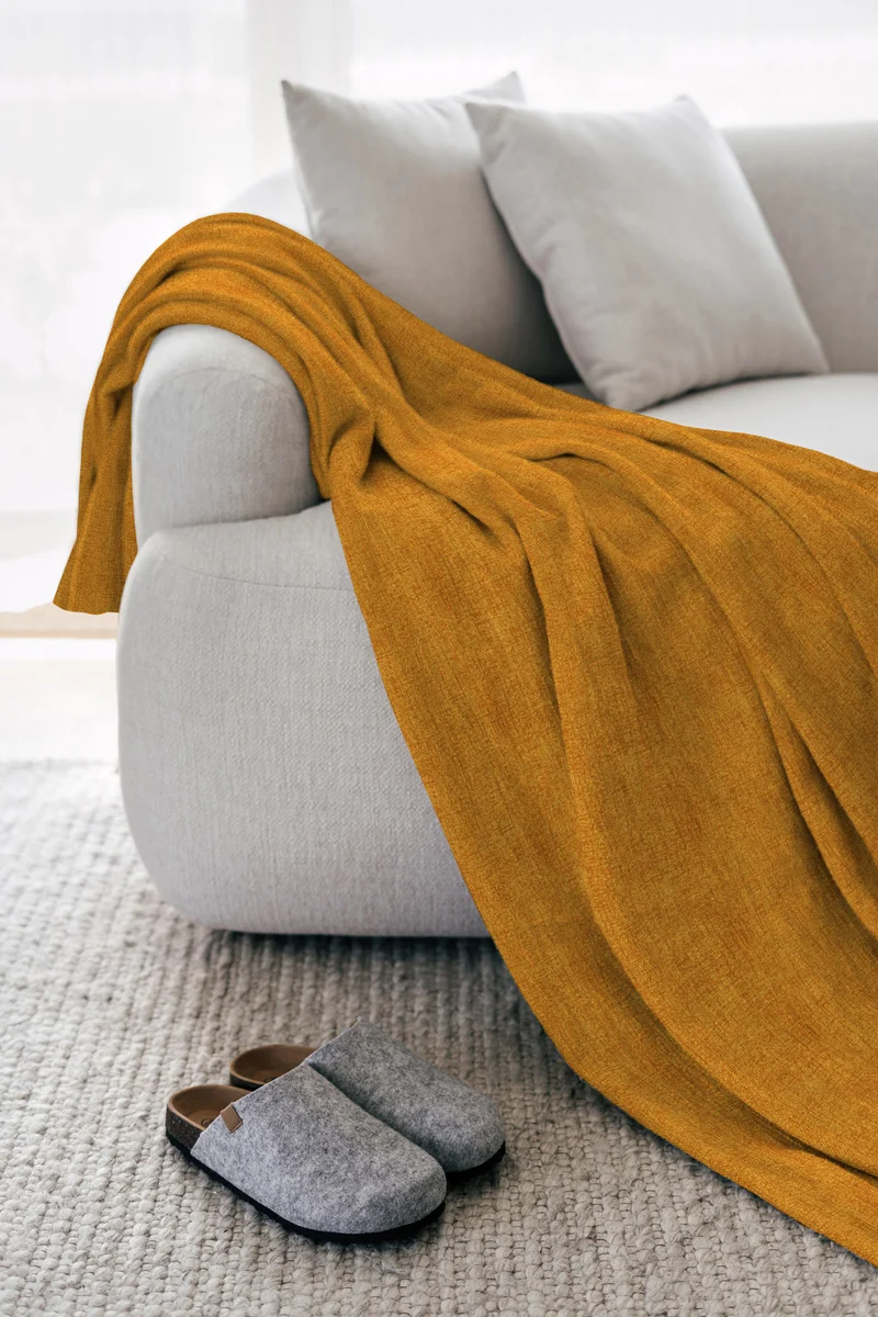 Telo Arredo in Cotone Panama Tinta Unita Grandfoulard Made in Italy Il Gruppone