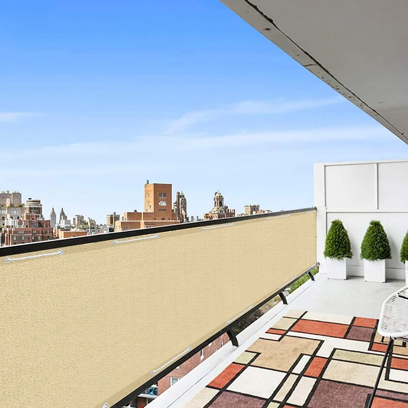 Telo Copribalcone in HDPE Tinta Unita Frangivento e Frangivista con Occhielli Il Gruppone