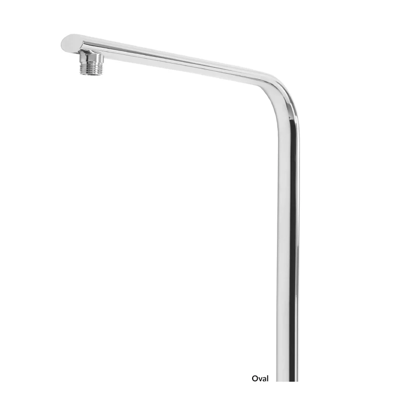 Duscharmatur 105 cm chrom für Regenduschen Oval