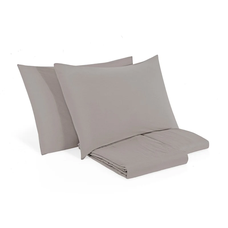 Completo Copripiumino in Puro Cotone StoneWashed No Stiro - Senna