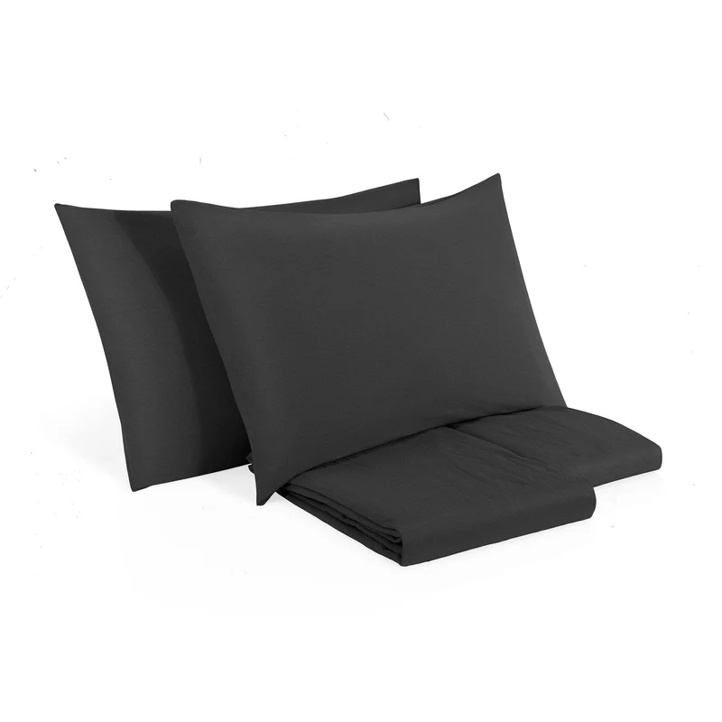 Completo Copripiumino in Puro Cotone StoneWashed No Stiro - Senna