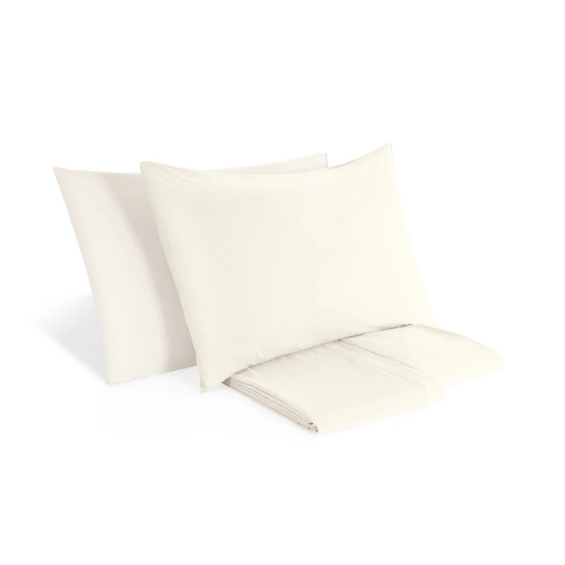 Completo Lenzuola in Puro Cotone StoneWashed No Stiro - Senna