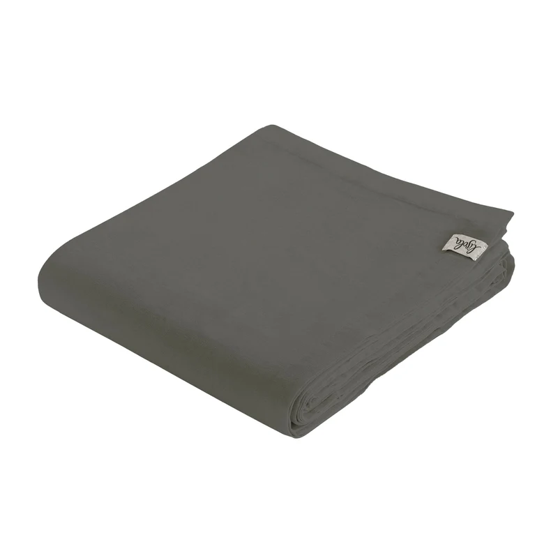Copriletto Puro LINO StoneWashed NO Stiro - Grafite
