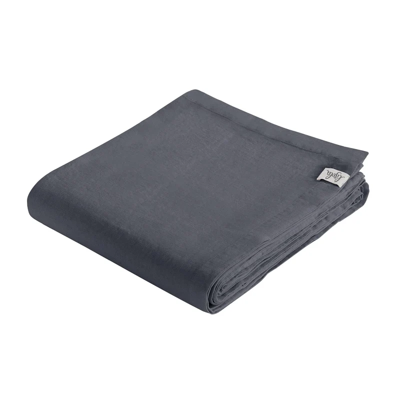 Copriletto Puro LINO StoneWashed NO Stiro - Grafite