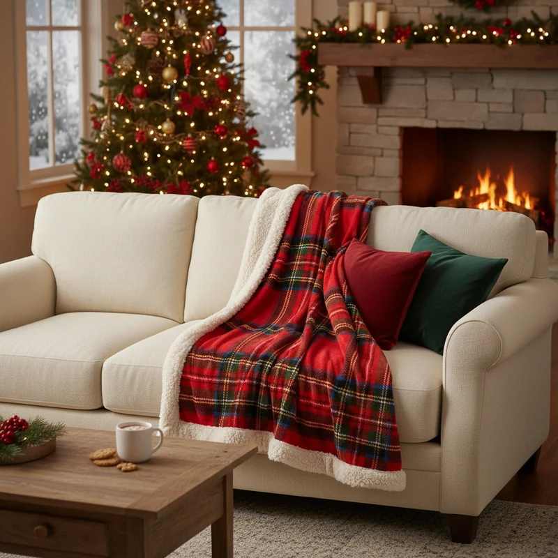 Plaid in MicroPile Agnellato Scozzese - Tartan