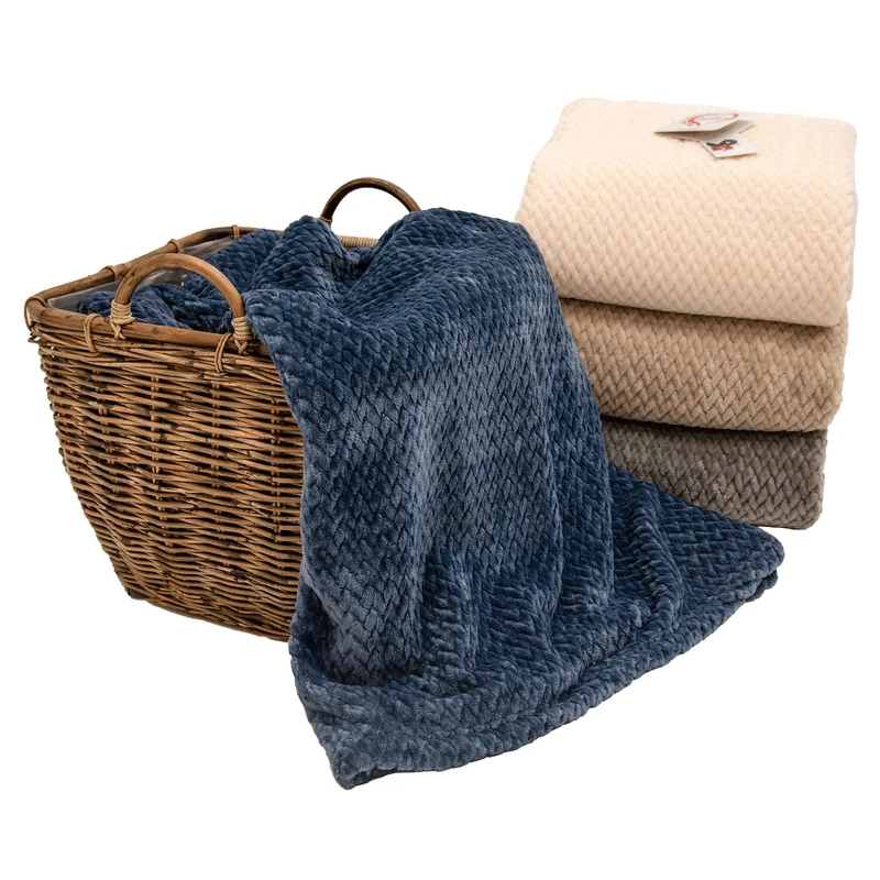 Coperta in Micropile fantasia Jacquard - Flannel Jacquard