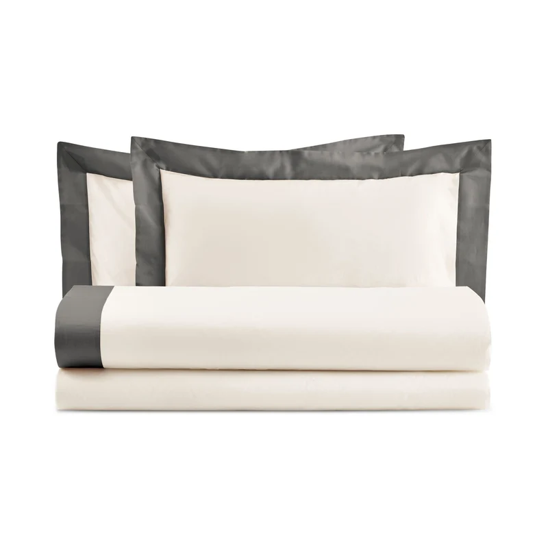 Completo Lenzuola con Bordo in Raso - Diamante