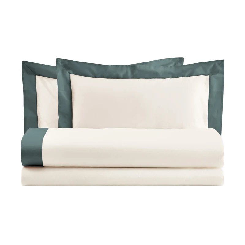 Completo Lenzuola con Bordo in Raso - Diamante