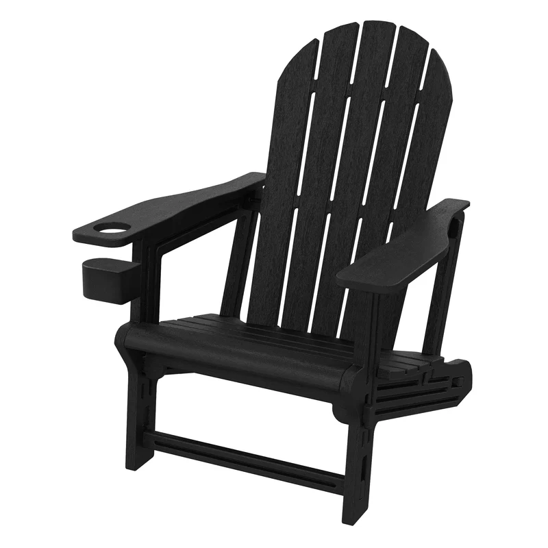 Gartenstuhl Adirondack Stuhl Sonnenstuhl wetterfest aus HDPE Kunststoff bis 180 kg Gartensessel ML-Design