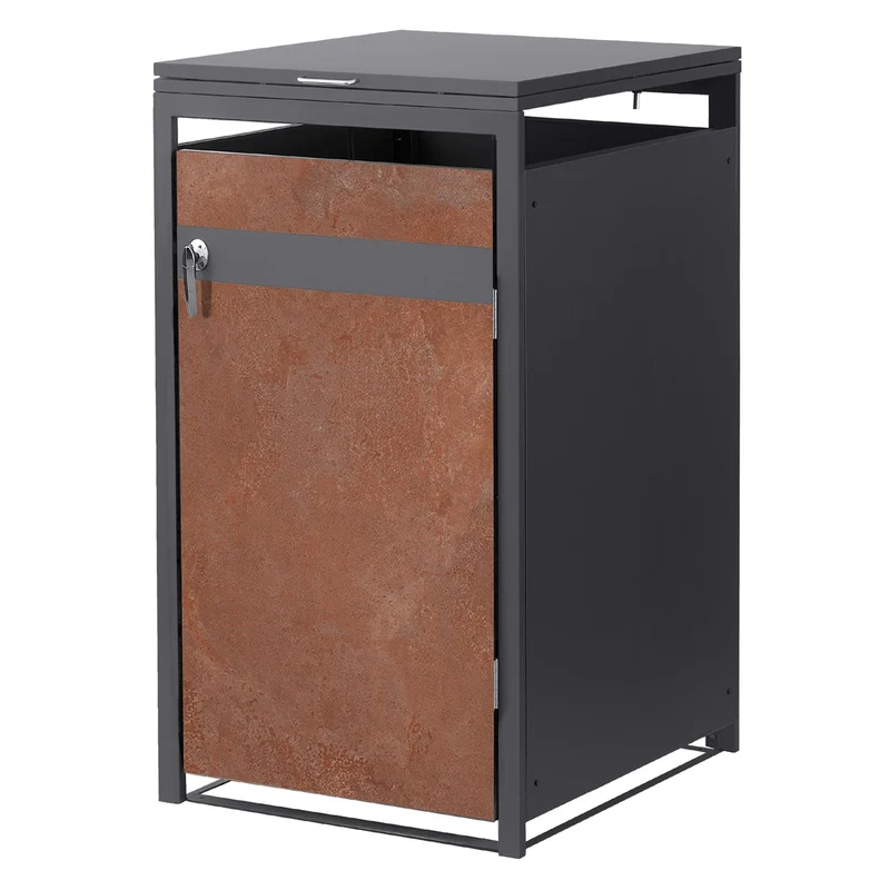 Mülltonnenbox Mülltonnenverkleidung für bis zu 4 Tonnen je 240L aus Stahl