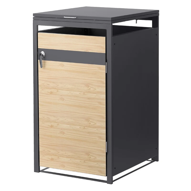 Mülltonnenbox Mülltonnenverkleidung für bis zu 4 Tonnen je 240L aus Stahl