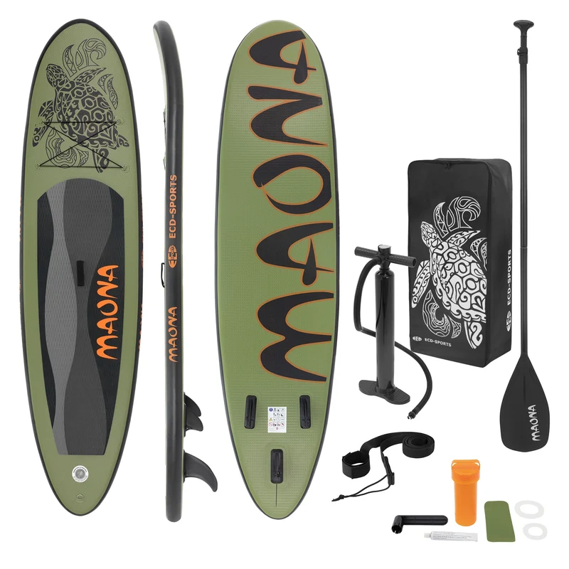 Stand Up Paddle aufblasbares SUP Board Maona 308x76x10 cm in Rosa aus PVC inkl. Pumpe und Tragetasche