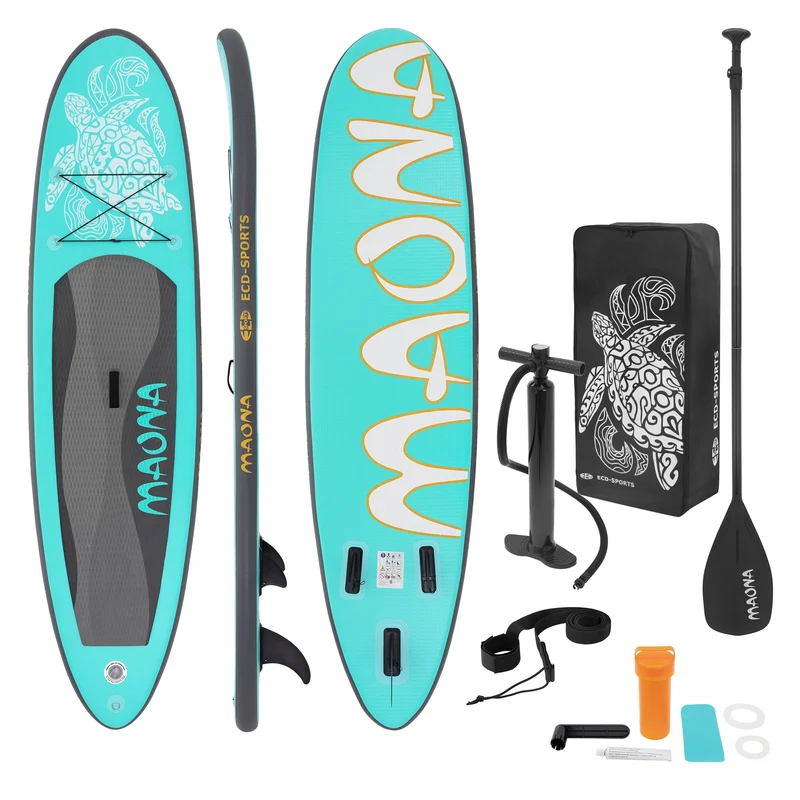 Stand Up Paddle aufblasbares SUP Board Maona 308x76x10 cm in Rosa aus PVC inkl. Pumpe und Tragetasche
