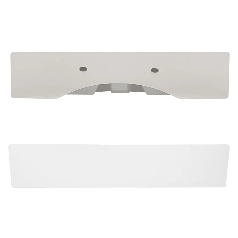 Waschbecken Eckig mit Überlauf 605x365x130 mm Weiß aus Keramik LuxeBath