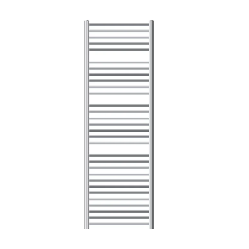 Elektrischer Badheizkörper mit Heizstab 900W 600x1800 mm Chrom gerade Seitenanschluss & Thermostat Digitalanzeige LuxeBath