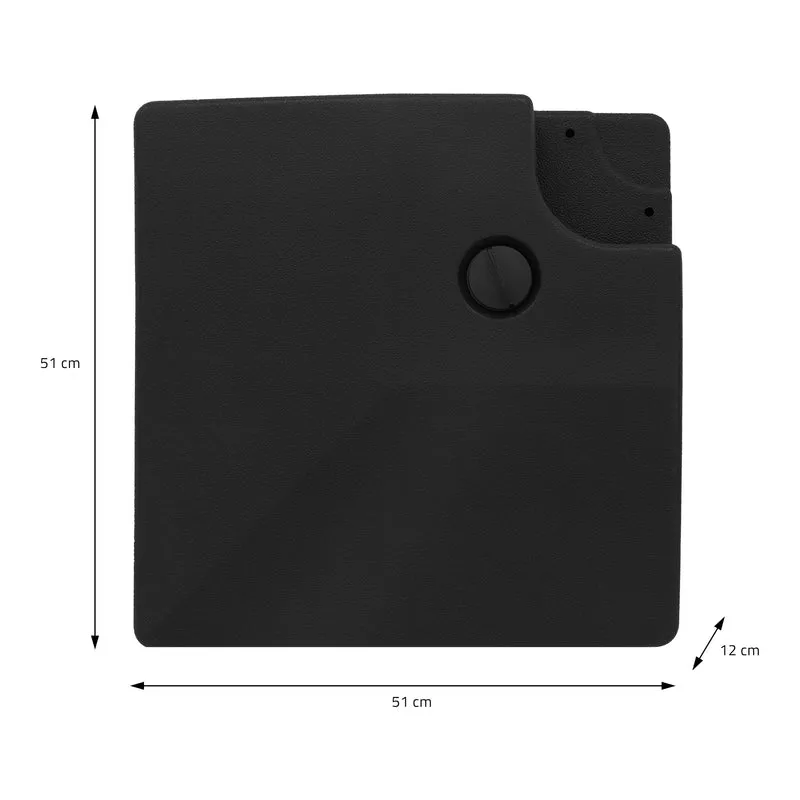 Ampelschirm Ø 300 cm Navy-Blau inklusive Schirmständer 90L/120kg