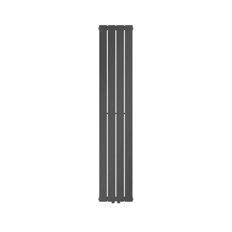 Badheizkörper Einlagig Vertikal 1600x300 mm Anthrazit mit Mittelanschluss LuxeBath