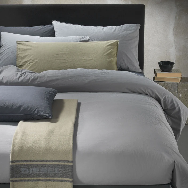 Copripiumino con federe solid stone in Cotone