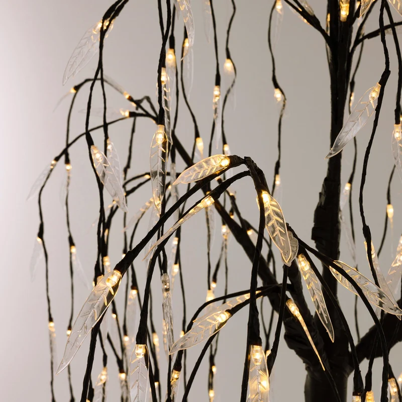 Trauerweide 210x140 cm Warmweiß mit 810 LEDs aus Metall und Kunststoff