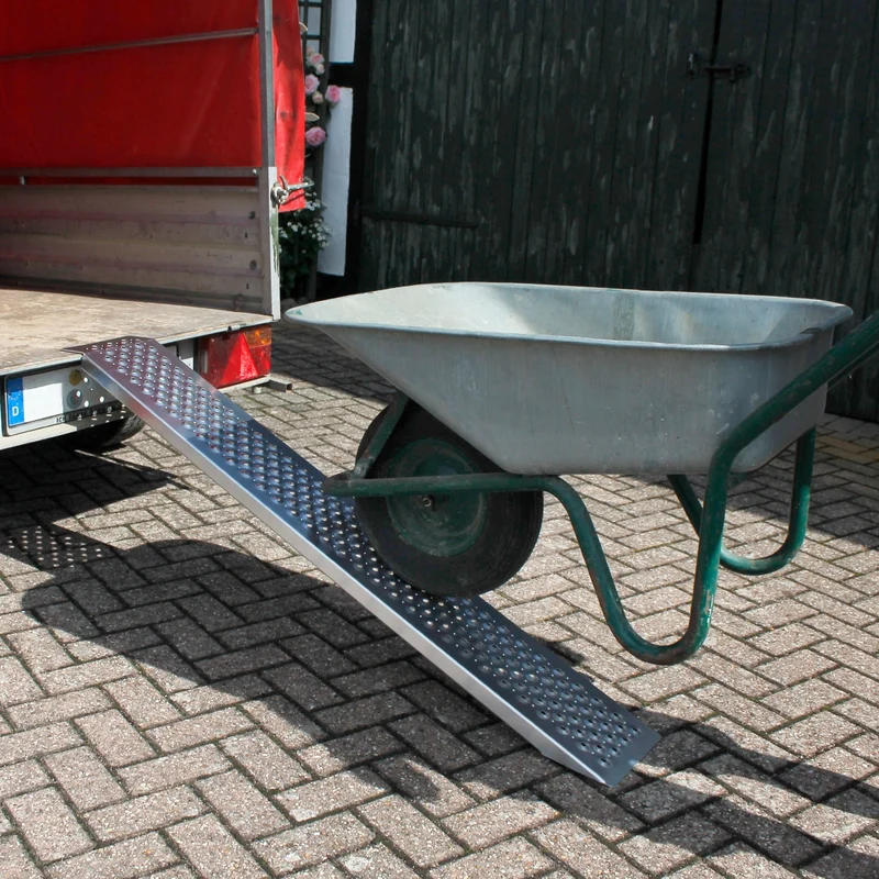 2er Set Auffarhrampe Antirusch, Maximale Belastbar 400 kg, aus Aluminium